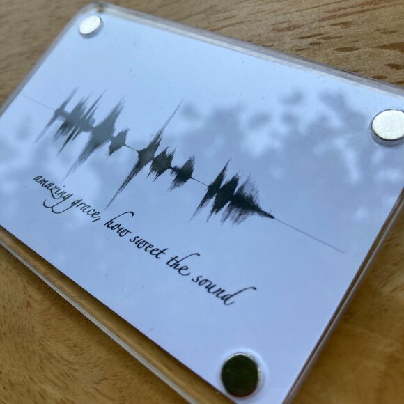 Amazing Grace, How Sweet The Sound Soundwave Magnet - Picture 5 of 6